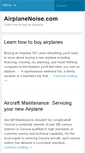 Mobile Screenshot of airplanenoise.com