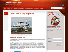 Tablet Screenshot of airplanenoise.com